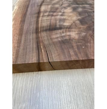 Орех Американский заготовка на топ Тангент А 25х330-210х565-555 мм - (цельный) Уценка-трещина-4