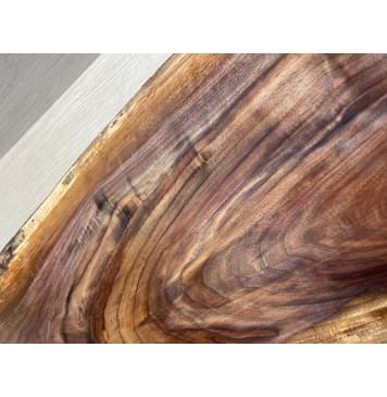 Орех Американский заготовка на топ Тангент А 25х330-210х565-555 мм - (цельный) Уценка-трещина-14