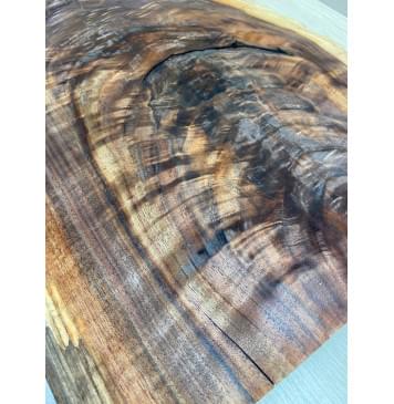 Орех Американский заготовка на топ Тангент А 25х330-210х565-555 мм - (цельный) Уценка-трещина-13