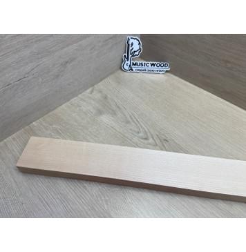 Клён Белый заготовка грифа безголовой гитары Радиал ААА 26.5х65х610 мм-3