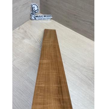 Клён Волнистый Печёный 180 гр заготовка накладки для электрогитары Смешанный АА Волна АА 10х65х525 мм-7