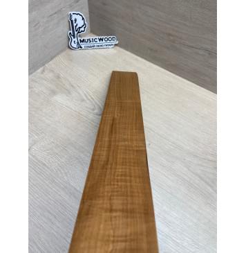 Клён Волнистый Печёный 180 гр заготовка накладки для электрогитары Смешанный АА Волна АА 10х65х525 мм-8