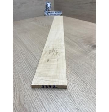 Клён Белый Явор, Волнистый заготовка накладки для электрогитары Радиал А Волна АА 9х67-60х565 мм (Уценка-потемнения)-1