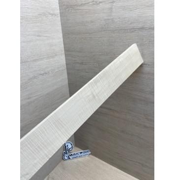 Клён Белый Явор, Волнистый заготовка накладки для электрогитары Радиал А Волна АА 9х67-60х565 мм (Уценка-потемнения)-5