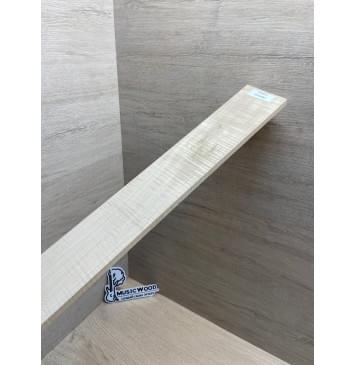 Клён Белый Явор, Волнистый заготовка накладки для электрогитары Радиал А Волна АА 9х67-60х565 мм (Уценка-потемнения)-7