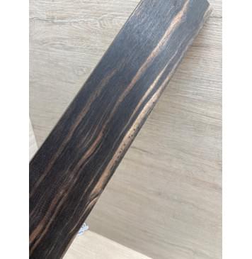 Эбен Чёрный заготовка накладки для электрогитары Радиал АА 7.6х65-56х530 мм-5