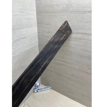 Эбен Чёрный заготовка накладки для электрогитары Радиал АА 7.6х65-56х530 мм-12