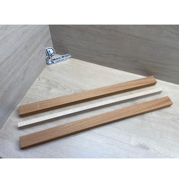 Махагон/Клен Белый Явор, Волнистый заготовка для переклеенного грифа электрогитары Радиал АА Волна ААА 28х(40-17-40)х658 мм - из 3х частей-4