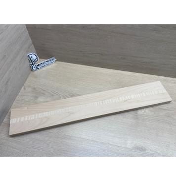 Клен Белый/Клен Белый Явор, Волнистый заготовка для переклеенного грифа электрогитары Смешанный АА Волна ААА 22.5х(44.5-17-44.5)х685 мм - из 3х частей-0