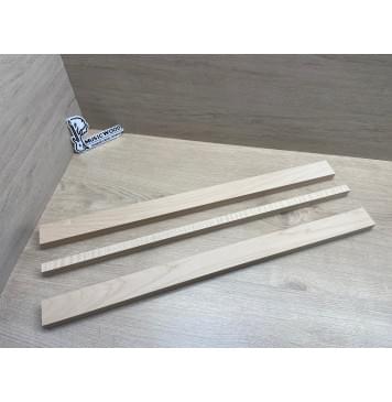 Клен Белый/Клен Белый Явор, Волнистый заготовка для переклеенного грифа электрогитары Смешанный АА Волна ААА 22.5х(44.5-17-44.5)х685 мм - из 3х частей-3