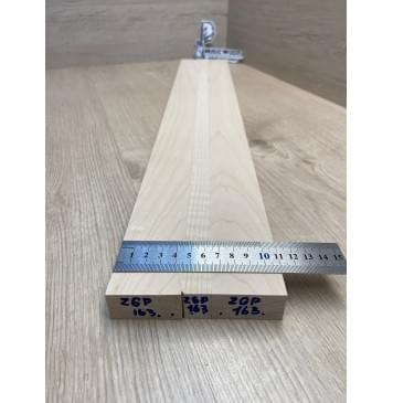 Клен Белый/Клен Белый Явор, Волнистый заготовка для переклеенного грифа электрогитары Смешанный АА Волна ААА 22.5х(44.5-17-44.5)х685 мм - из 3х частей-4