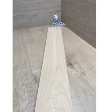 Клен Белый/Клен Белый Явор, Волнистый заготовка для переклеенного грифа электрогитары Смешанный АА Волна ААА 22.5х(44.5-17-44.5)х685 мм - из 3х частей-9