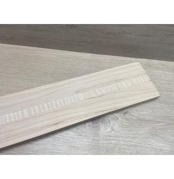 Клен Белый/Клен Белый Явор, Волнистый заготовка для переклеенного грифа электрогитары Смешанный АА Волна ААА 22.5х(44.5-17-44.5)х685 мм - из 3х частей-12