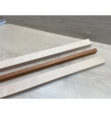 Клен Белый/Махагон заготовка для переклеенного грифа электрогитары Смешанный ААА 26х(36-15-36)х715 мм - из 3х частей-3