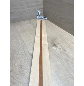 Клен Белый/Махагон заготовка для переклеенного грифа электрогитары Смешанный ААА 26х(36-15-36)х715 мм - из 3х частей-8