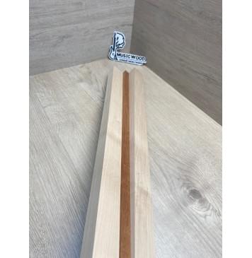 Клен Белый/Махагон заготовка для переклеенного грифа электрогитары Смешанный ААА 26х(36-15-36)х715 мм - из 3х частей-7
