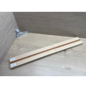 Клен Белый/Махагон заготовка для переклеенного грифа электрогитары Смешанный ААА 26х(36-15-36)х715 мм - из 3х частей-10