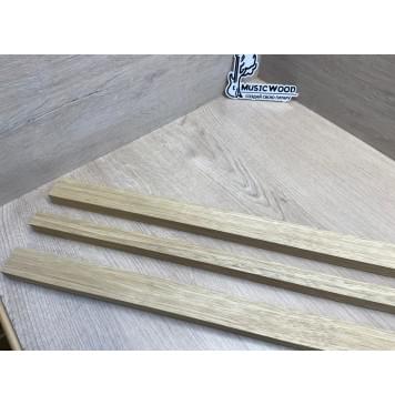 Корина Белая (Лимба-Офрам) заготовка для грифа электрогитары Радиал ААА 20.5х(34-20-34)х700 мм - из 3х частей-6