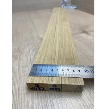 Корина Белая (Лимба-Офрам) заготовка для грифа электрогитары Радиал ААА 20.5х(34-20-34)х700 мм - из 3х частей-3