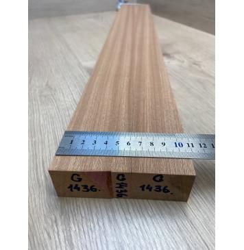 Сапели заготовка грифа электрогитары Радиал ААААА 34х(45.5-13.5-45.5)х795 мм - из 3х частей-2