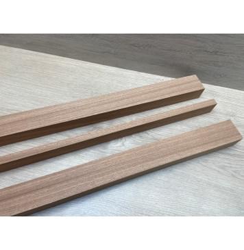 Сапели заготовка грифа электрогитары Радиал ААААА 34х(45.5-13.5-45.5)х795 мм - из 3х частей-11