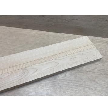 Клён Белый/Клен Белый Явор, Волнистый заготовка для переклеенного грифа электрогитары Смешанный ААА Волна ААА 24.5х(50-16-50)х705 мм - из 3х частей-5