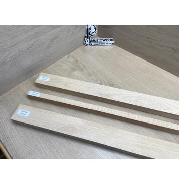 Клён Белый/Клен Белый Явор, Волнистый заготовка для переклеенного грифа электрогитары Смешанный ААА Волна ААА 24.5х(50-16-50)х705 мм - из 3х частей-11