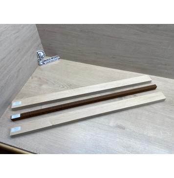 Клен Белый/Ясень Печёный 180гр Волнистый заготовка для переклеенного грифа электрогитары Смешанный ААА Волна ААА 24х(44-16-44)х745 мм - из 3х частей-8