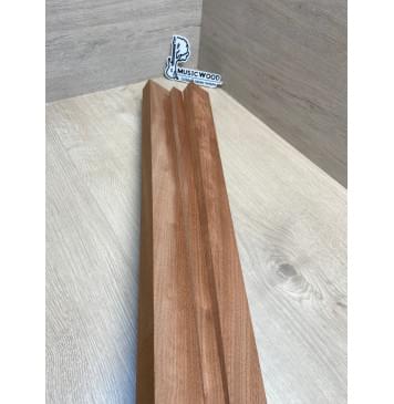 Сапели заготовка грифа электрогитары Смешанный ААА 28х(46.5-20.5-46.5)х735 мм - из 3х частей-8