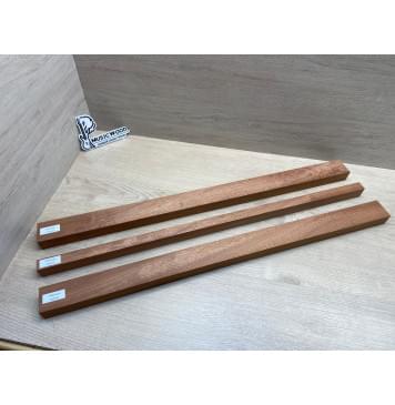 Сапели заготовка грифа электрогитары Смешанный ААА 28х(46.5-20.5-46.5)х735 мм - из 3х частей-11