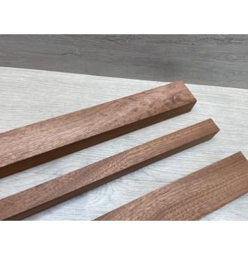 Сапели заготовка грифа электрогитары Смешанный ААА 28х(46.5-20.5-46.5)х735 мм - из 3х частей-12