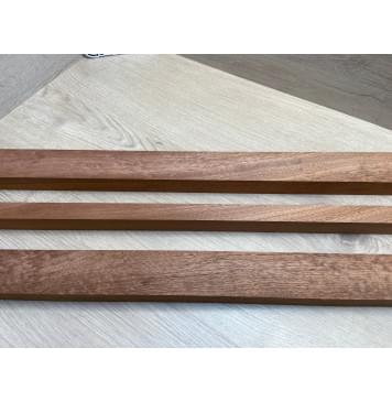 Сапели Волнистый заготовка грифа электрогитары Смешанный ААА 28х(46.5-22-46.5)х735 мм - из 3х частей-10