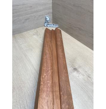 Сапели Волнистый заготовка грифа электрогитары Смешанный ААА 28х(46.5-22-46.5)х735 мм - из 3х частей-5