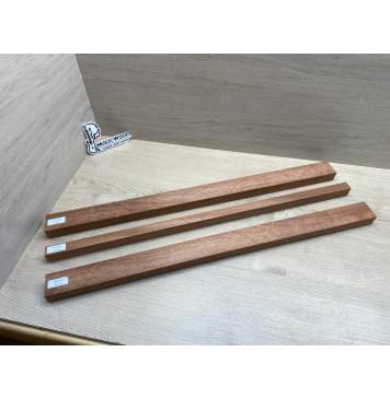 Сапели Волнистый заготовка грифа электрогитары Смешанный ААА 28х(46.5-22-46.5)х735 мм - из 3х частей-8