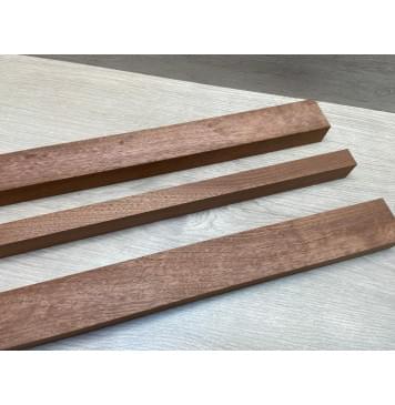 Сапели Волнистый заготовка грифа электрогитары Смешанный ААА 28х(46.5-22-46.5)х735 мм - из 3х частей-14