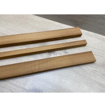 Клён Печёный 180 гр заготовка грифа для электрогитары Радиал ААА 23х(48.5-22-48.5)х710 мм - из 3х частей-4