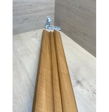 Клён Печёный 180 гр заготовка грифа для электрогитары Радиал ААА 23х(48.5-22-48.5)х710 мм - из 3х частей-7