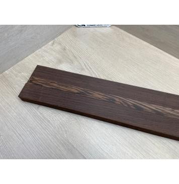 Венге заготовка грифа безголовой гитары Смешанный АА 23.5х(38-20.5-38)х595 мм - из 3х частей-3