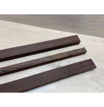 Венге заготовка грифа безголовой гитары Смешанный АА 23.5х(38-20.5-38)х595 мм - из 3х частей-4