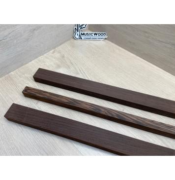 Венге заготовка грифа безголовой гитары Смешанный АА 23.5х(38-20.5-38)х595 мм - из 3х частей-8