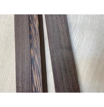 Венге заготовка грифа безголовой гитары Смешанный АА 23.5х(38-20.5-38)х595 мм - из 3х частей-12