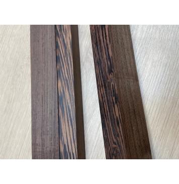 Венге заготовка грифа безголовой гитары Смешанный АА 23.5х(38-20.5-38)х595 мм - из 3х частей-10