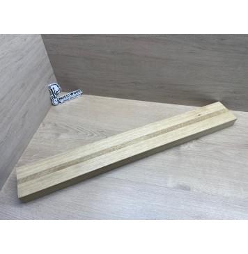 Корина Белая (Лимба-Офрам) заготовка для грифа электрогитары Радиал АА 42х(40-18-40)х780 мм - из 3х частей-0