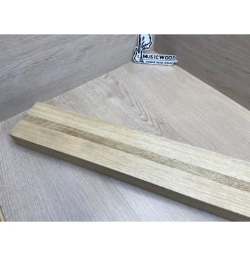 Корина Белая (Лимба-Офрам) заготовка для грифа электрогитары Радиал АА 42х(40-18-40)х780 мм - из 3х частей-5