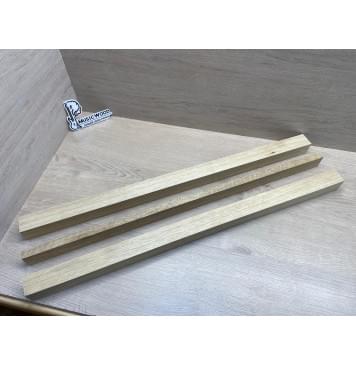 Корина Белая (Лимба-Офрам) заготовка для грифа электрогитары Радиал АА 42х(40-18-40)х780 мм - из 3х частей-3