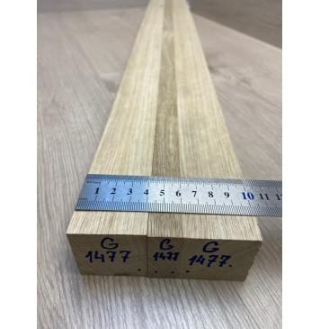 Корина Белая (Лимба-Офрам) заготовка для грифа электрогитары Радиал АА 42х(40-18-40)х780 мм - из 3х частей-4