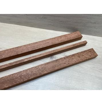 Сапели "Птичий Глаз" заготовка грифа электрогитары Радиал АА Волна ААА 29х(45.5-14.5-45.5)х725 мм - из 3х частей-7