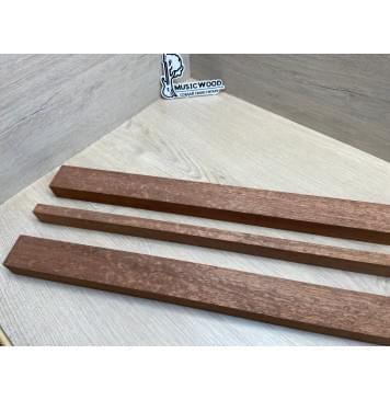 Сапели "Птичий Глаз" заготовка грифа электрогитары Радиал АА Волна ААА 29х(45.5-14.5-45.5)х725 мм - из 3х частей-10