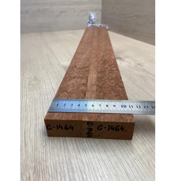 Сапели "Птичий Глаз" заготовка грифа электрогитары Радиал АА Волна ААА 29х(45.5-14.5-45.5)х725 мм - из 3х частей-5