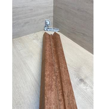 Сапели "Птичий Глаз" заготовка грифа электрогитары Радиал АА Волна ААА 29х(45.5-14.5-45.5)х725 мм - из 3х частей-9